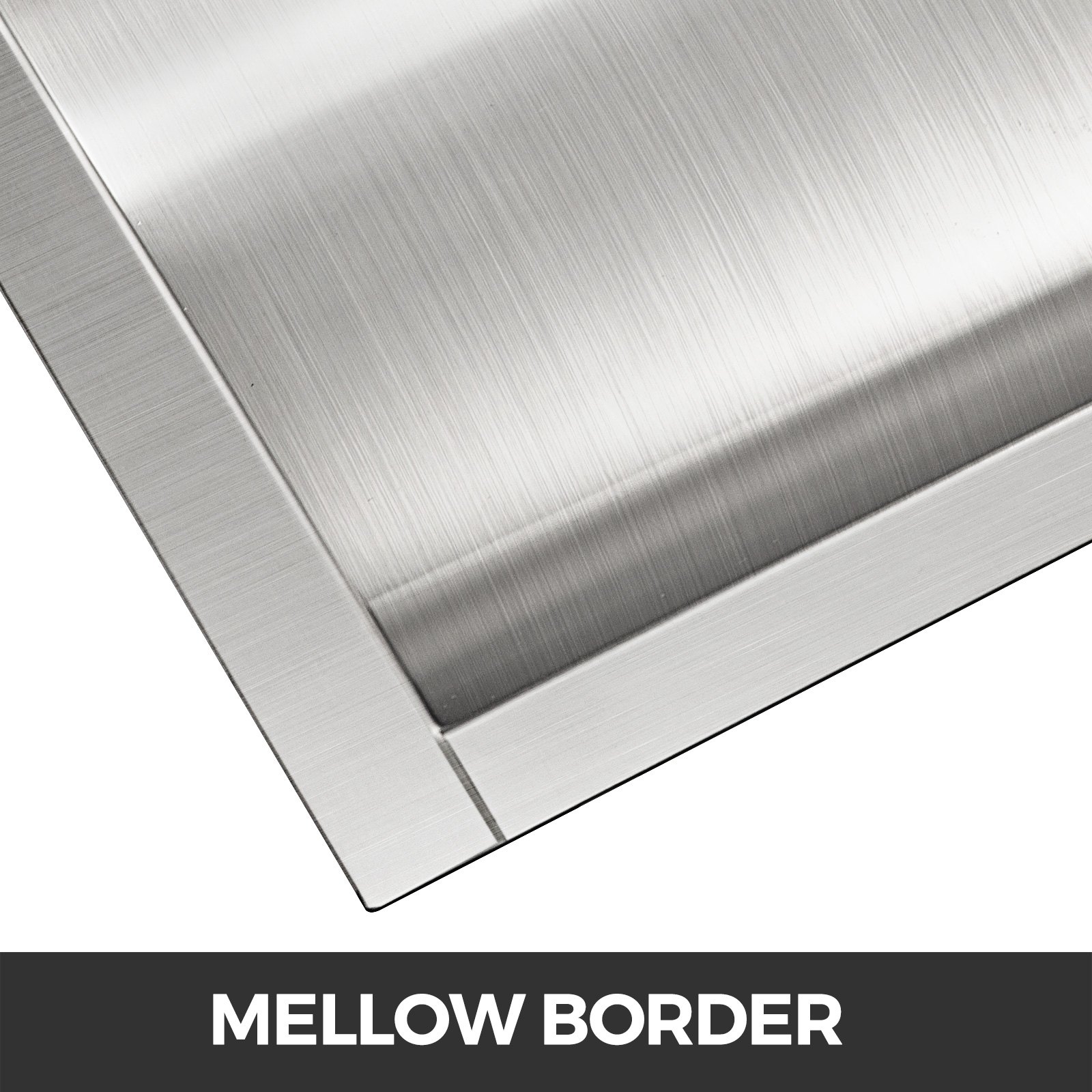 VEVOR 304 Stainless Steel Drop-In Deal Tray 14" Deep x 10" Wide x 2" High Brushed Finish for Cash register window