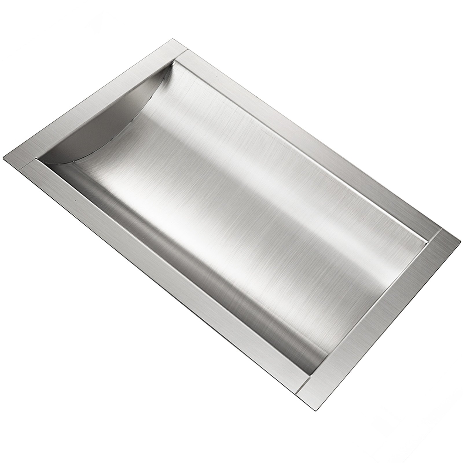 VEVOR 304 Stainless Steel Drop-In Deal Tray 14" Deep x 10" Wide x 2" High Brushed Finish for Cash register window