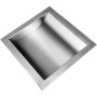 VEVOR 304 Stainless Steel Drop-in Deal Tray 10" Deep x 8" Wide x 1.6" High Brushed Finish for Cash Register Window