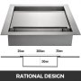 Drop-in Deal Tray With Sliding Lid 14"(l) X14" (w) For Counters Banks Stores