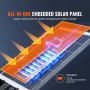 VEVOR 1200W LED Poste Solar 1900LM Movimento Solar Sensor Lâmpada Parede Externa