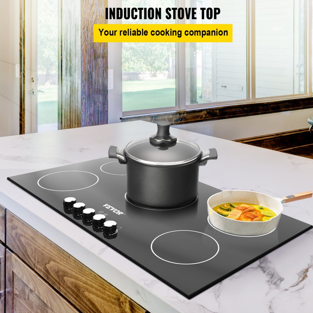 Portable Induction Cooktop Include 6 Quarts Cooking Pot with Divider, Dual  Hot Pot Made of 304 Stainless Steel, with Electric Countertop Burner Enjoy