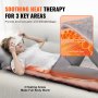 Coussin de massage complet du corps VEVOR avec thérapie thermique apaisante pour 3 zones clés pour soulager la fatigue.