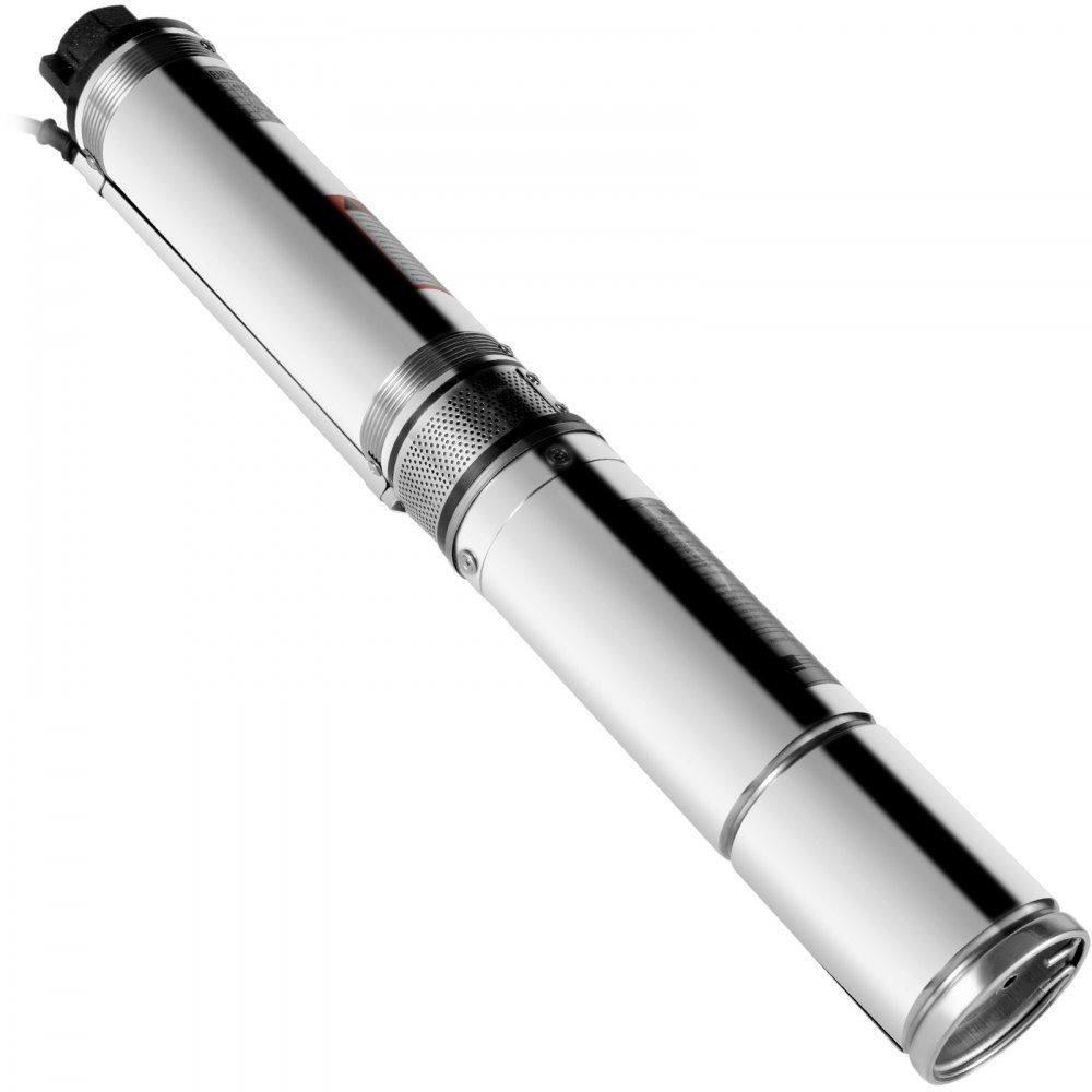VEVOR Patiolife Well Pump 1/2 HP with 49.2ft Cable - Submersible Well Pump 164ft Head 22.9GPM - Deep Well Pump Stainless Steel for Factories, Farmland, Irrigation Use