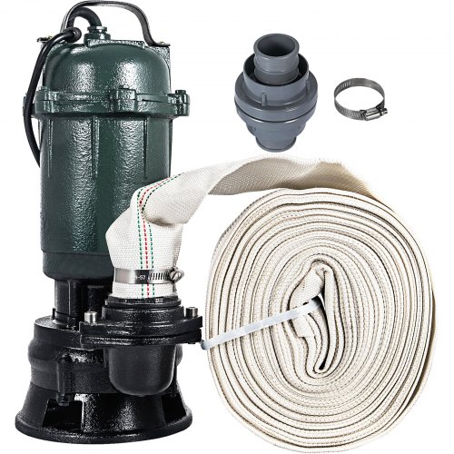 VEVOR Submersible Water Pump Vertical 500W with 20 Hose Length