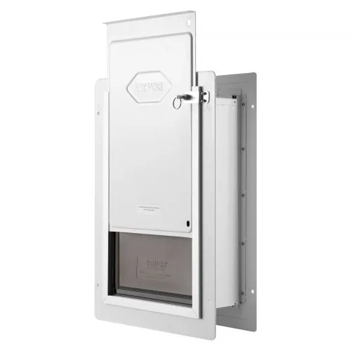 VEVOR Pet Door, x Metal Frame with Lock and 3-Flap