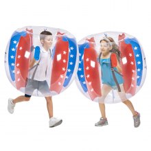 Lot de 2 balles gonflables VEVOR, balles Zorb Sumo Body 4FT/1.2M pour enfants et adolescents, balles à bulles en PVC durables pour hamster humain pour jeux en équipe en extérieur, jouets Bumper Bopper pour aire de jeux, cour, parc