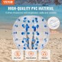 VEVOR Inflatable Bumper Ball 1-Pack, 4FT/1.2M Body Sumo Zorb Balls for Teen & Adult, 0.8mm Thick PVC Human Hamster Bubble Balls for Outdoor Team Gaming Play, Bumper Bopper Toys for Garden, Yard, Park