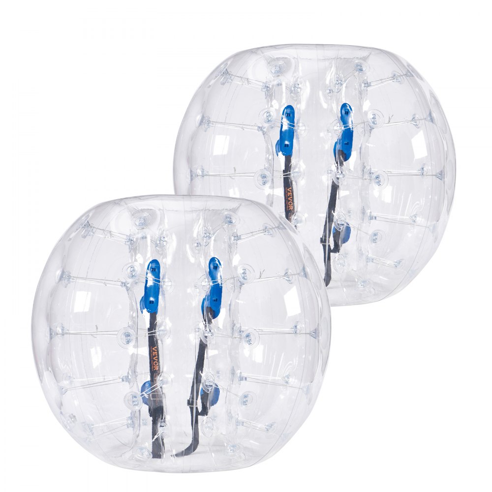 Φουσκωτές μπάλες προφυλακτήρα VEVOR 2-συσκευασία, 4FT/1,2M Body Sumo Zorb Balls για εφήβους και ενήλικες, 0,8mm πάχους PVC Human Hamster Bubble Balls για ομαδικό παιχνίδι σε εξωτερικούς χώρους, παιχνίδια προφυλακτήρα Bopper για κήπο, αυλή, πάρκο