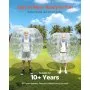 VEVOR Inflatable Bumper Balls 2-Pack, 4FT/1.2M Body Sumo Zorb Balls for Teen & Adult, 0.8mm Thick PVC Human Hamster Bubble Balls for Outdoor Team Gaming Play, Bumper Bopper Toys for Garden, Yard, Park