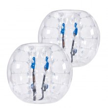 Φουσκωτές μπάλες προφυλακτήρα VEVOR 2-συσκευασία, 4FT/1,2M Body Sumo Balls Zorb για εφήβους και ενήλικες, 0,8mm πάχους PVC Human Hamster Bubble Balls για ομαδικό παιχνίδι σε εξωτερικούς χώρους, παιχνίδια προφυλακτήρα Bopper για κήπο, αυλή, πάρκο