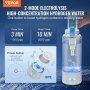 VEVOR Hydrogen Water Bottle Generator, 380 ml / 13,4 oz Kapacitet Bärbar Hydrogen Water Maker, SPE Technology Hydrogen Rich Water Ionizer Machine med Nasal Inhalationsslang och självrengörande