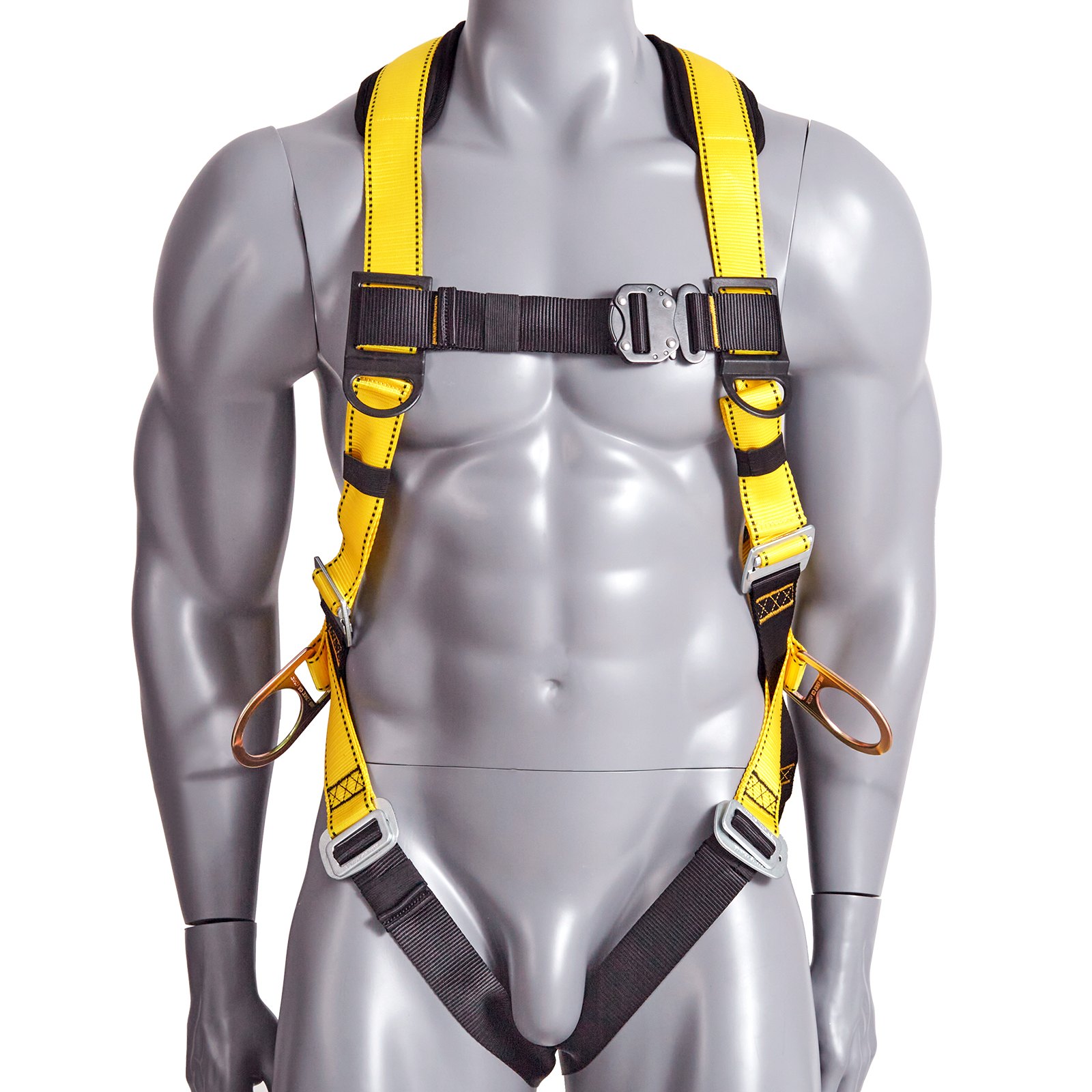 VEVOR Safety Harness Universal Full Body Harness with Padding & A Lanyard 340 lb