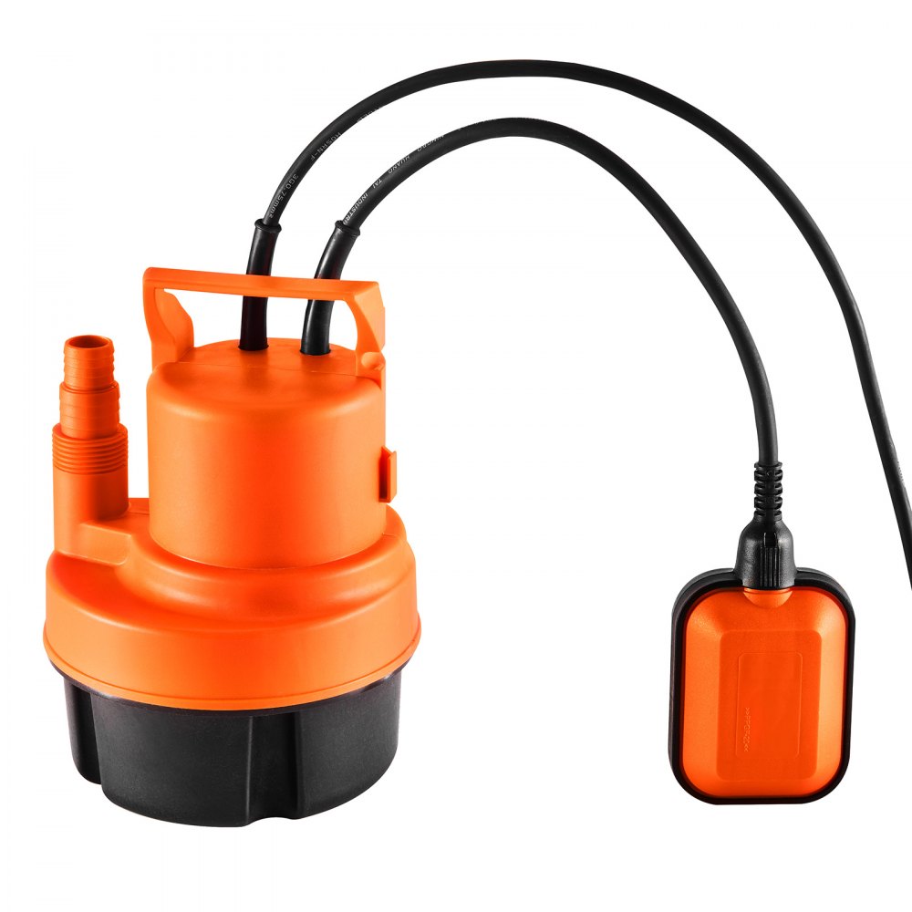 VEVOR Submersible Utility Pump Sump Pump 320W 1585 GPH/6002 LPH 23 ft/7 m Head Water Pump