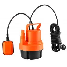 VEVOR Submersible Utility Pump Sump Pump 320W 1585 GPH/6002 LPH 23 ft/7 m Head Water Pump