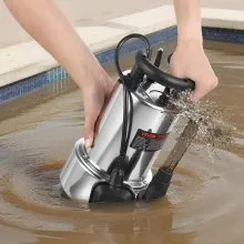 VEVOR 1 HP Submersible Sump Pump Sewage Pump 5500 GPH 30 ft Stainless Steel