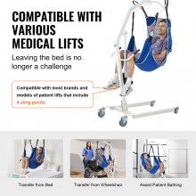 VEVOR Universal Full Body Patient Lift Sling Large Transfer Sling 500LB Capacity