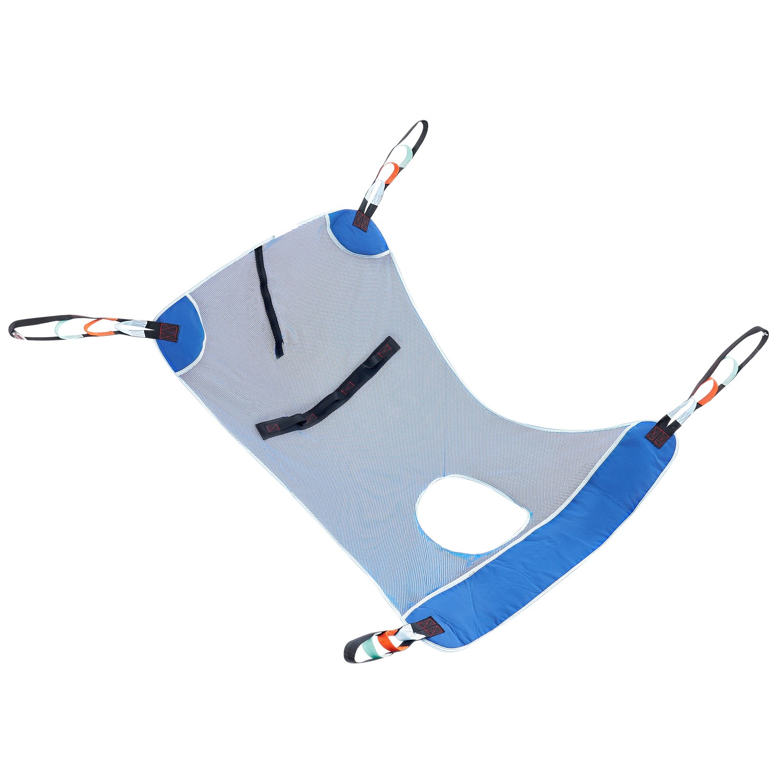 VEVOR Full Body Patient Lift Sling & Commode Opening, Patient Lift Medical Sling for Safe Bathing, Toileting, Polyester Patient Aid Commode Sling for Elderly Disabled Bedridden, 600LBS (Large Size)