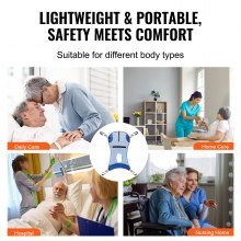 VEVOR Full Body Patient Lift Sling & Commode Opening Patient Lift Medical Sling,121 x101cm, 400LBS