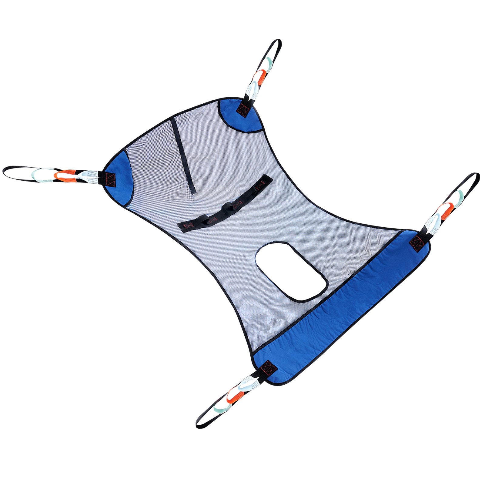 VEVOR Full Body Patient Lift Sling with Commode Opening, Patient Lift Medical Sling for Safe Bathing & Toileting, Polyester Patient Aid Commode Sling for Elderly, Bariatric Disabled Bedridden, 400LBS