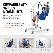 Harnais de levage universel pour patient entier VEVOR, taille S, harnais d'aide médicale Hoyer Lift