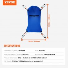 VEVOR Universal Full Body Patient Lift Sling S-Size Patient Lift Medical Aid Sling