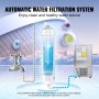 automatic water filtration system for VEVOR commercial ice maker promotes clean water and efficiency.