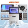 VEVOR Commercial Ice Maker, 130lbs/24H, Ice Maker Machine, 55 Ice Cubes in 12-15 Minutes, Freestanding Cabinet Ice Maker with 24lbs Storage Capacity LED Digital Display, for Bar Home Office Restaurant