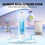 automatic water filtration system for VEVOR commercial ice maker ensures clean, healthy water source.