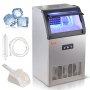 VEVOR commercial ice maker with ice cubes, filter, hose, and scoop included