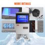VEVOR Commercial Ice Maker Freestanding Cabinet Machine 38kg/24H 40 Ice Cubes
