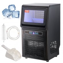 VEVOR 110V Commercial Snowflake Ice Maker 154LBS/24H, ETL Approved Food  Grade Stainless Steel Flake Ice Machine Freestanding Flake Ice Maker for  Seafood Restaurant, Water Filter and Spoon Included