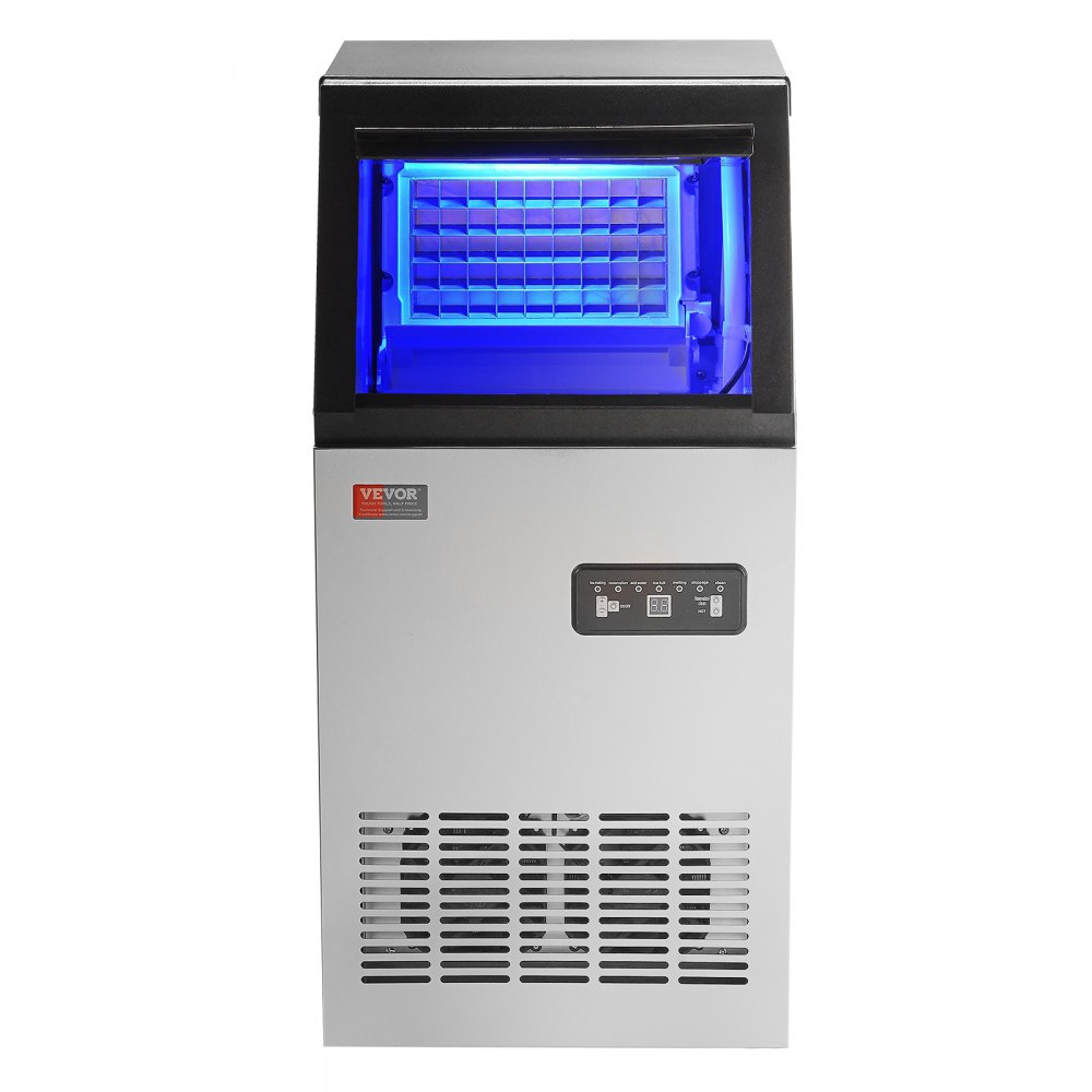 VEVOR Commercial Ice Maker Freestanding Cabinet Machine 45.4 kg/24H 45 Ice Cubes