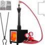VEVOR Propane Knife Forge, Blacksmithing Forge with Single Burner, Portable Propane Forge with an Open Structure, Large Capacity Farrier Forge, Square Propane Burner Forge for Knife and Tool Making