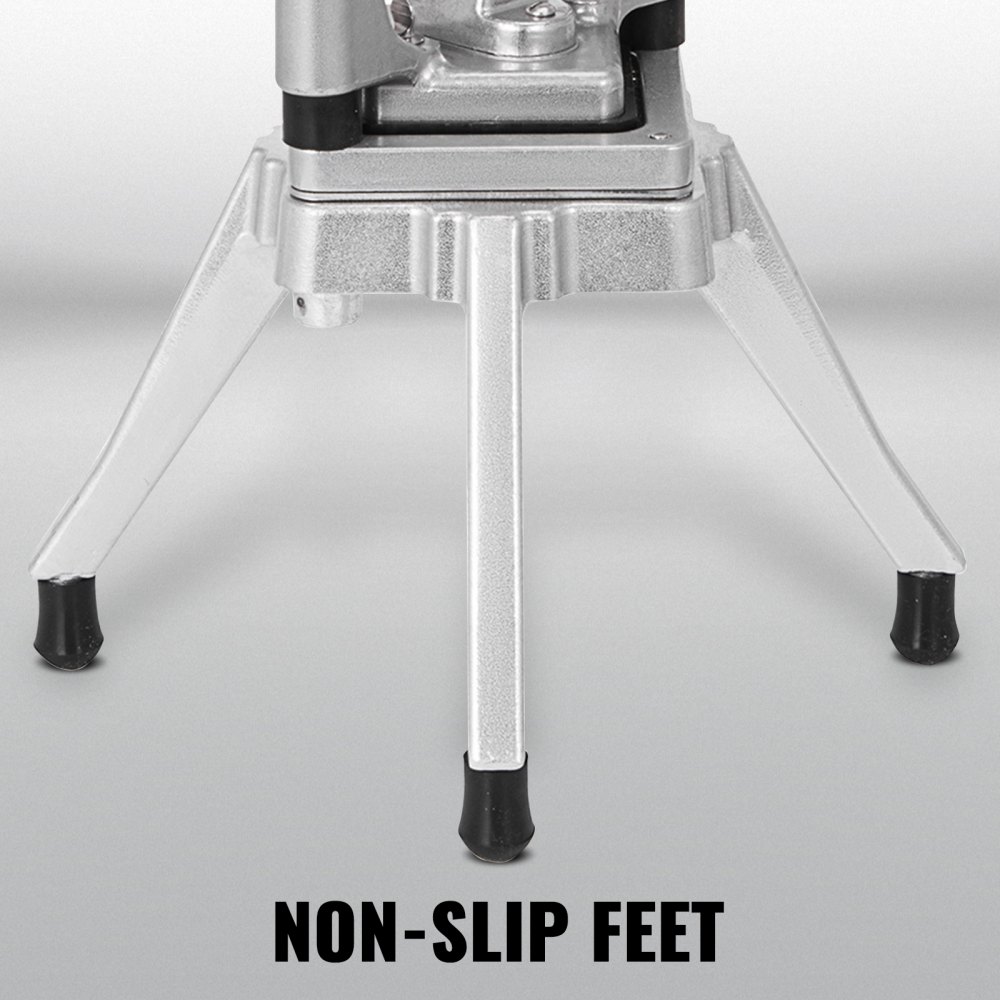 VEVOR vegetable chopper with non-slip feet for stable chopping.