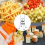 VEVOR 1/4-Inch Commercial Vegetable Dicer Stainless Steel Commercial Vegetable Chopper Commercial Chopper with Handle & Antiskid Feet Commercial Food Chopper For Potatoes Onions Carrots Tomatoes