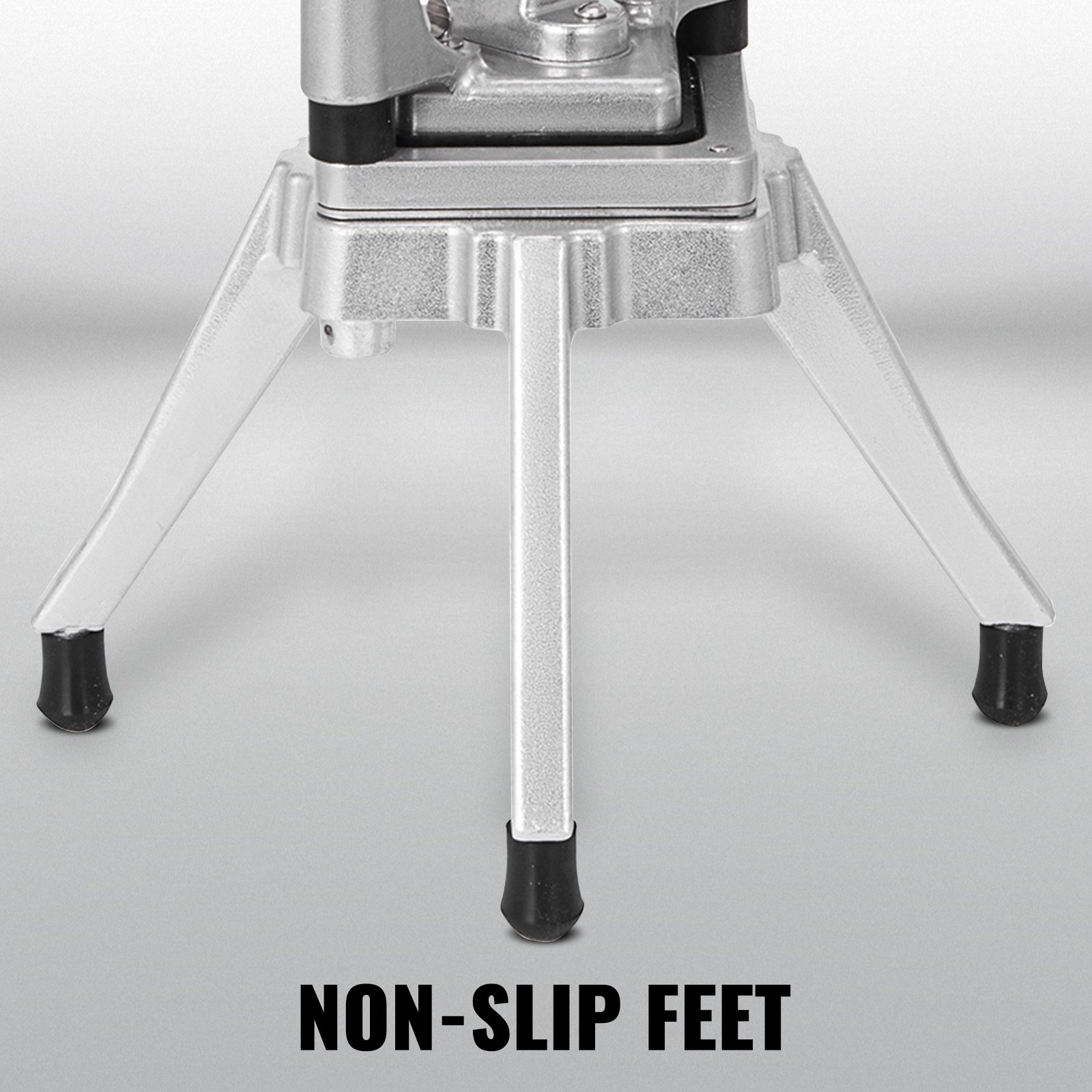 VEVOR vegetable chopper with non-slip feet for stable chopping.
