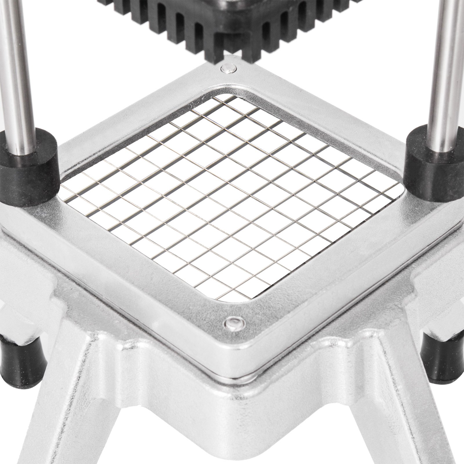 VEVOR Commercial Chopper 3/8-Inch Commercial Vegetable Dicer Stainless Steel Commercial Vegetable Chopper with Handle & Antiskid Feet Commercial Food Chopper for Potatoes Onions Carrots Tomatoes