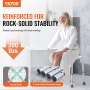 VEVOR Shower Chair for Inside Shower, Adjustable Height Shower Stool, Non-Slip Bench Bathtub Seat Stool for Elderly Disabled Adults Handicap, 136.1 kg Capacity