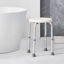 VEVOR Shower Chair Bath Seat Stool Bathroom Elderly Aids Adjustable Height 300lb