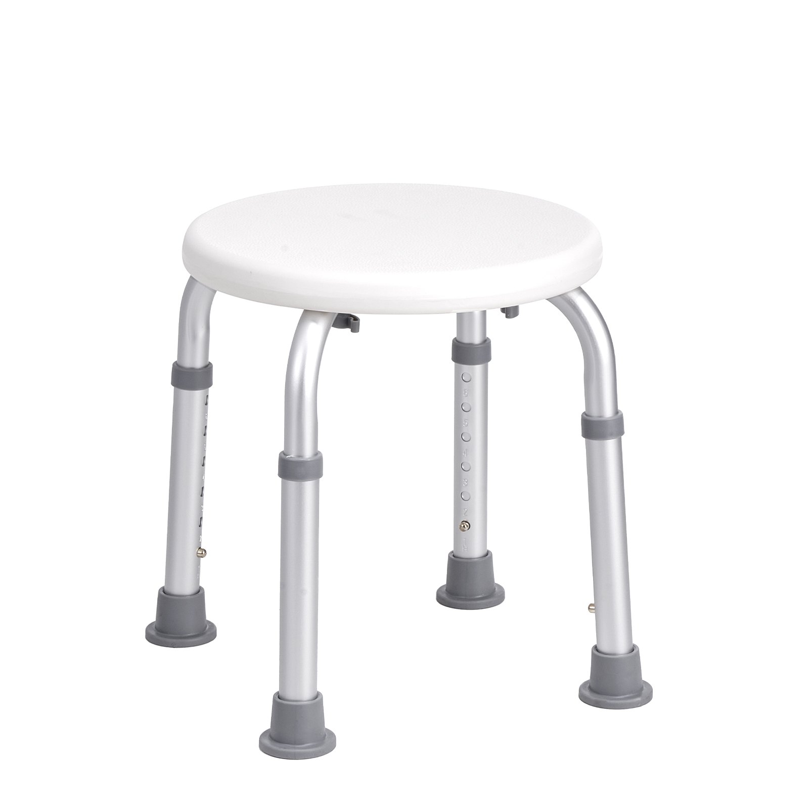 VEVOR Shower Chair for Inside Shower, Adjustable Height Shower Stool, Non-Slip Bench Bathtub Seat Stool for Elderly Disabled Adults Handicap, 136.1 kg Capacity