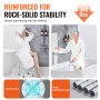 VEVOR zuhanyszék 360 fokban forgatható, állítható magasságú zuhanyszék ülőke, fürdőszék belső zuhanyhoz vagy kádhoz, csúszásmentes pad kádas ülőke idős mozgássérültek számára, 136,1 kg kapacitás