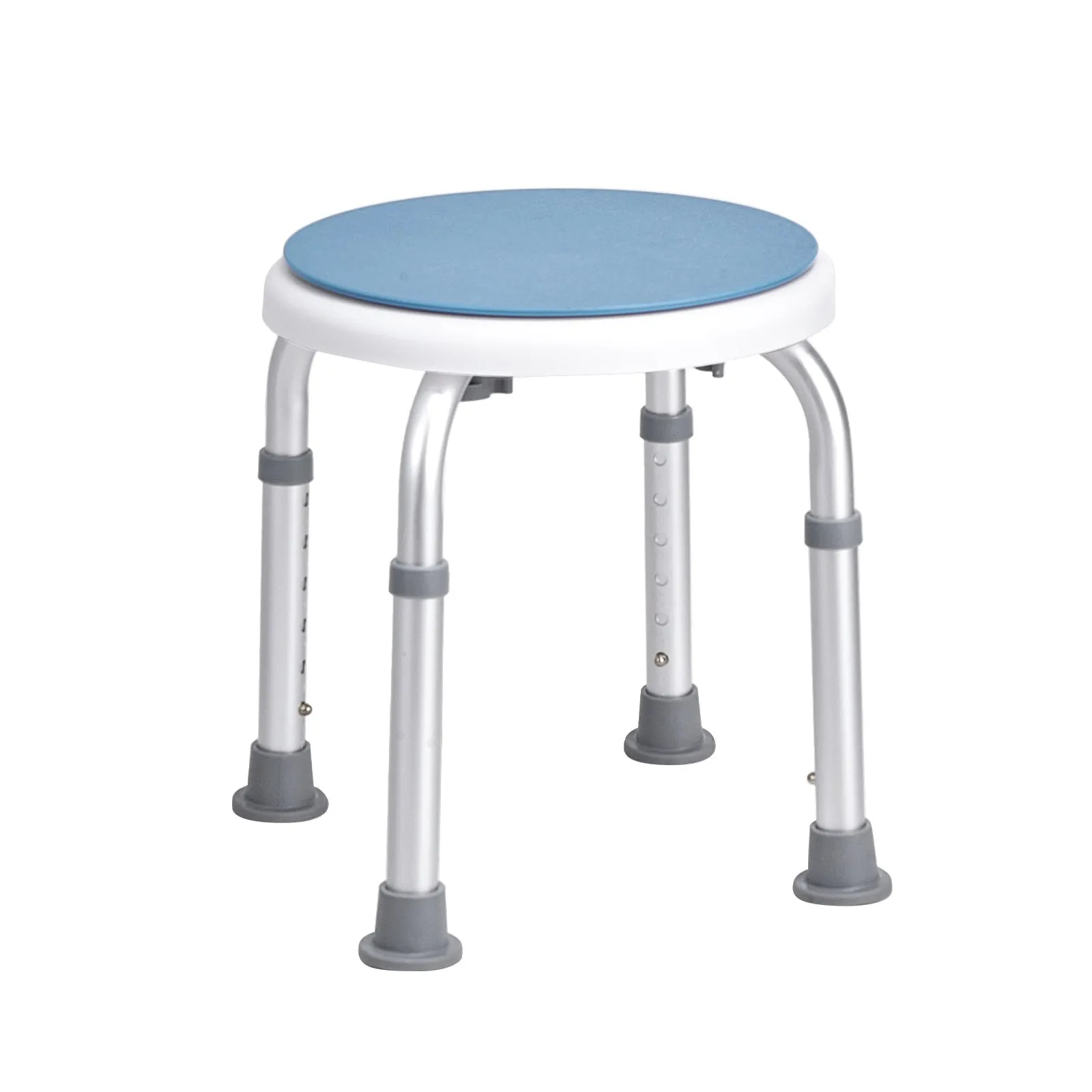 VEVOR Shower Chair 360 Degree Rotating, Adjustable Height Shower Stool Seat, Bath Chair for Inside Shower or Tub, Non-Slip Bench Bathtub Seat Stool for Elderly Disabled Handicap, 136.1 kg Capacity