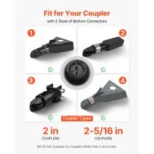 VEVOR Trailer Coupler Lock Fits 2 & 2-5/16-Inch Couplers Heavy Duty Hitch Lock