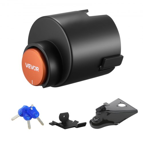 VEVOR Trailer Lock, Fits 2-5/16-Inch Airstream Couplers, Heavy Duty Hitch Lock with 3 Keys Secures Security Chains, Rust-resistant, Anti-Theft Trailer Tongue Locks for RV, Trailer, and Boat