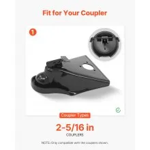 VEVOR Trailer Coupler Lock Fits 2-5/16 Inches Couplers Heavy Duty Tow Hitch lock