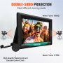 VEVOR inflatable movie screen with double-sided projection, 160° viewing, and durable material.