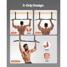 Joist Mount Pull Up Bar Ceiling Mounted Chin Up Bar Heavy Duty Home Gym Workout