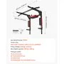 VEVOR Multifunctional Pull Up Bar, Wall Mounted Chin Up Bar Dip Station for Home Gym, Heavy Duty Steel Upper Body Workout Pull Ups, Power Tower Set Training Equipment Fitness, 440 lbs Weight Capacity