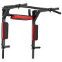 VEVOR Multifunctional Pull Up Bar, Wall Mounted Chin Up Bar Dip Station for Home Gym, Heavy Duty Steel Upper Body Workout Pull Ups, Power Tower Set Training Equipment Fitness, 440 lbs Weight Capacity